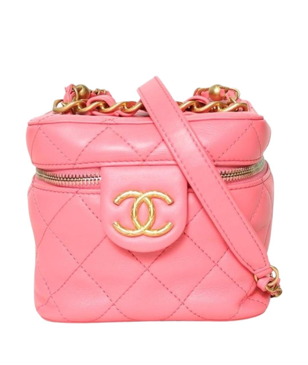 CHANEL Розовая кожаная сумка через плечо, фото 1