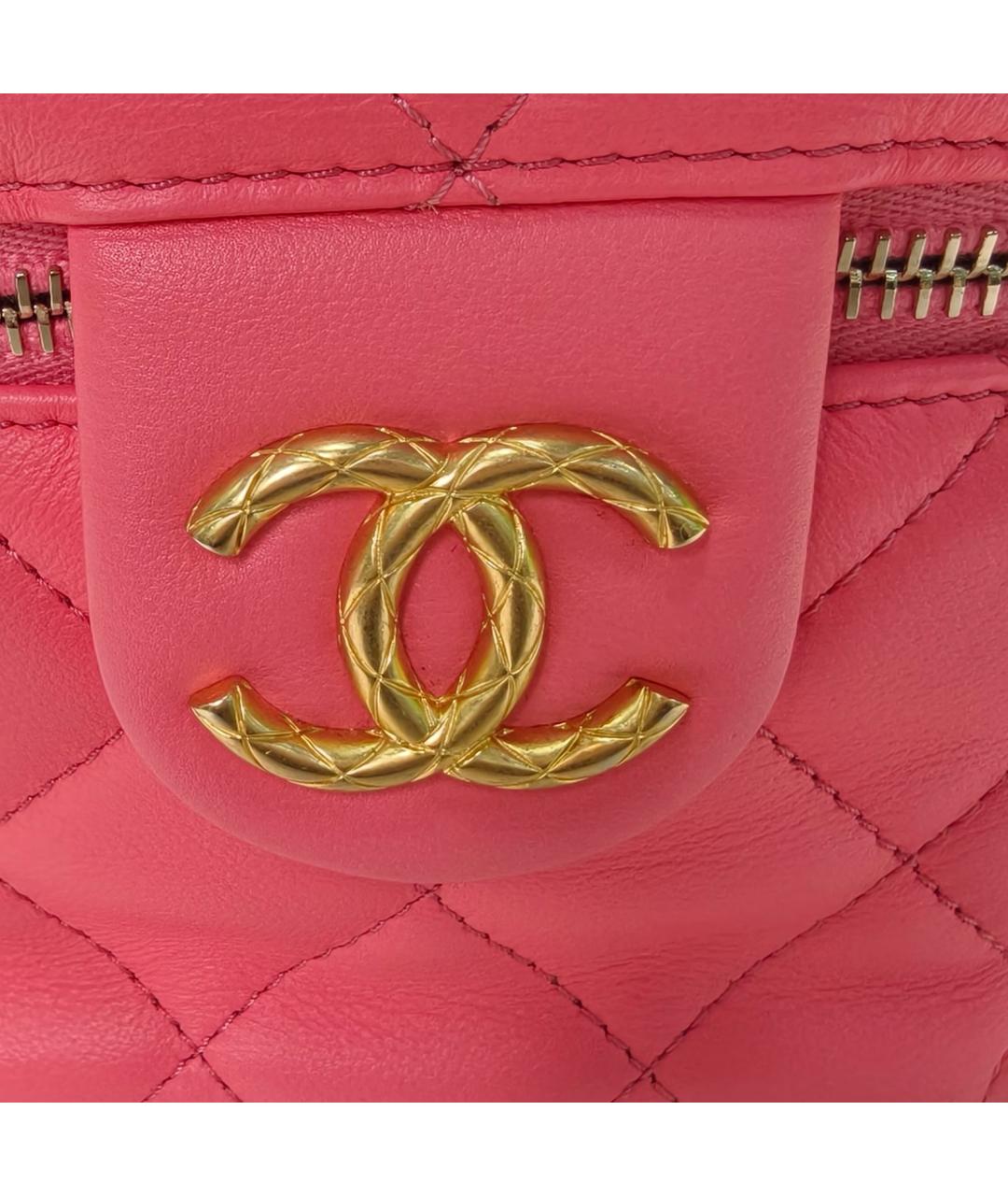 CHANEL Розовая кожаная сумка через плечо, фото 7