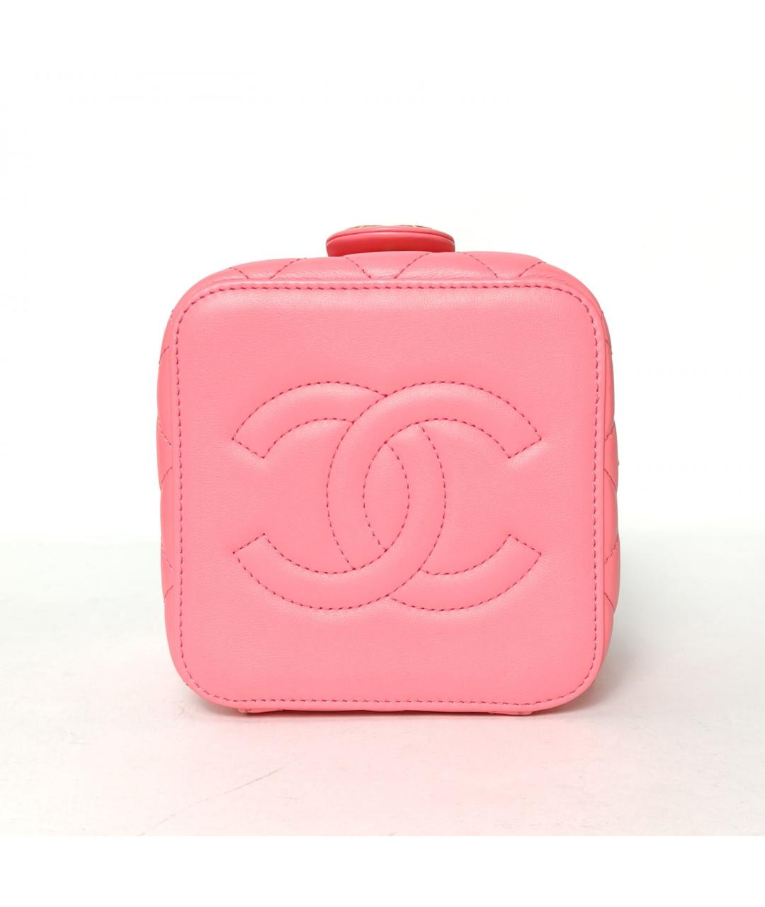 CHANEL Розовая кожаная сумка через плечо, фото 6