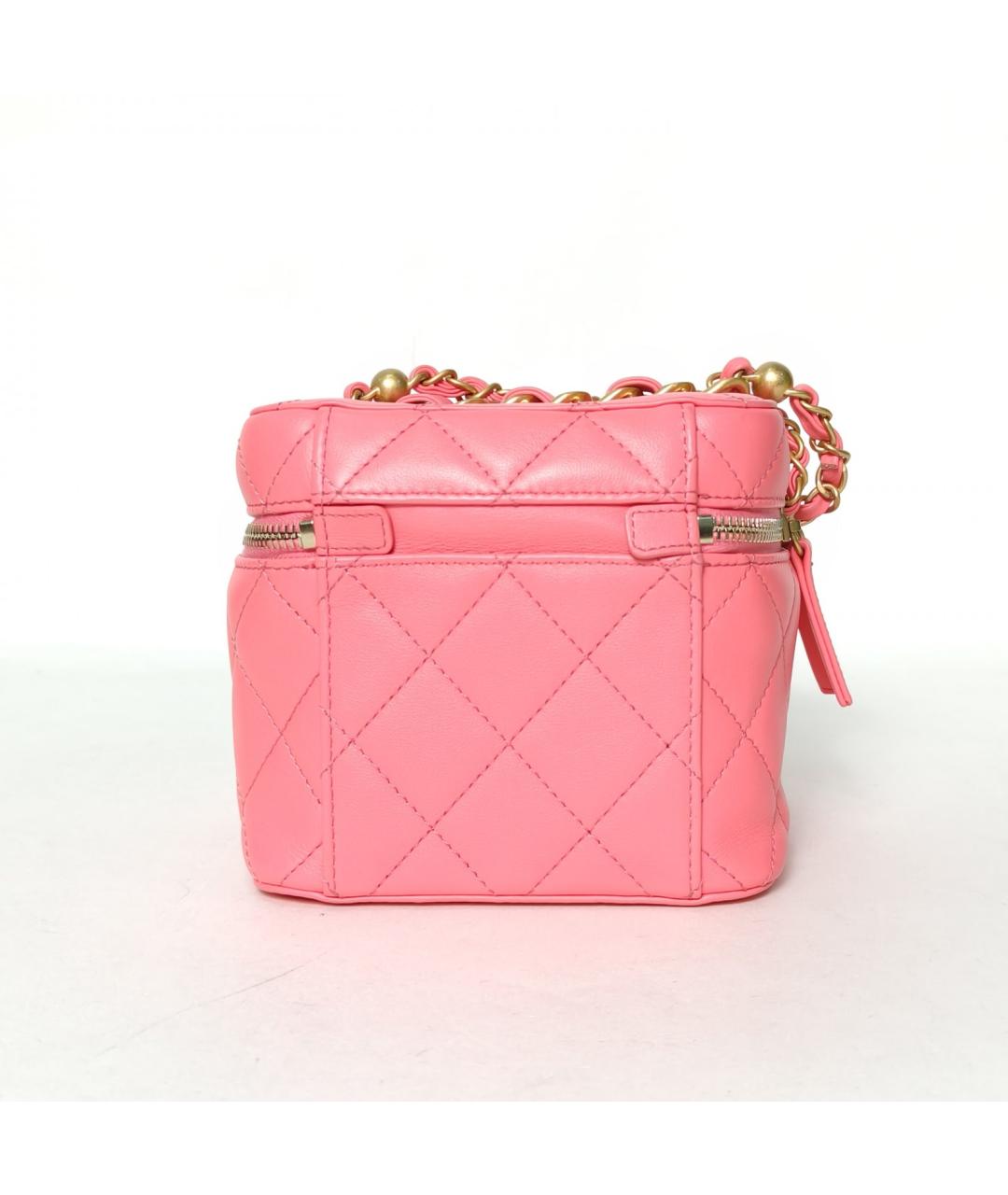 CHANEL Розовая кожаная сумка через плечо, фото 4
