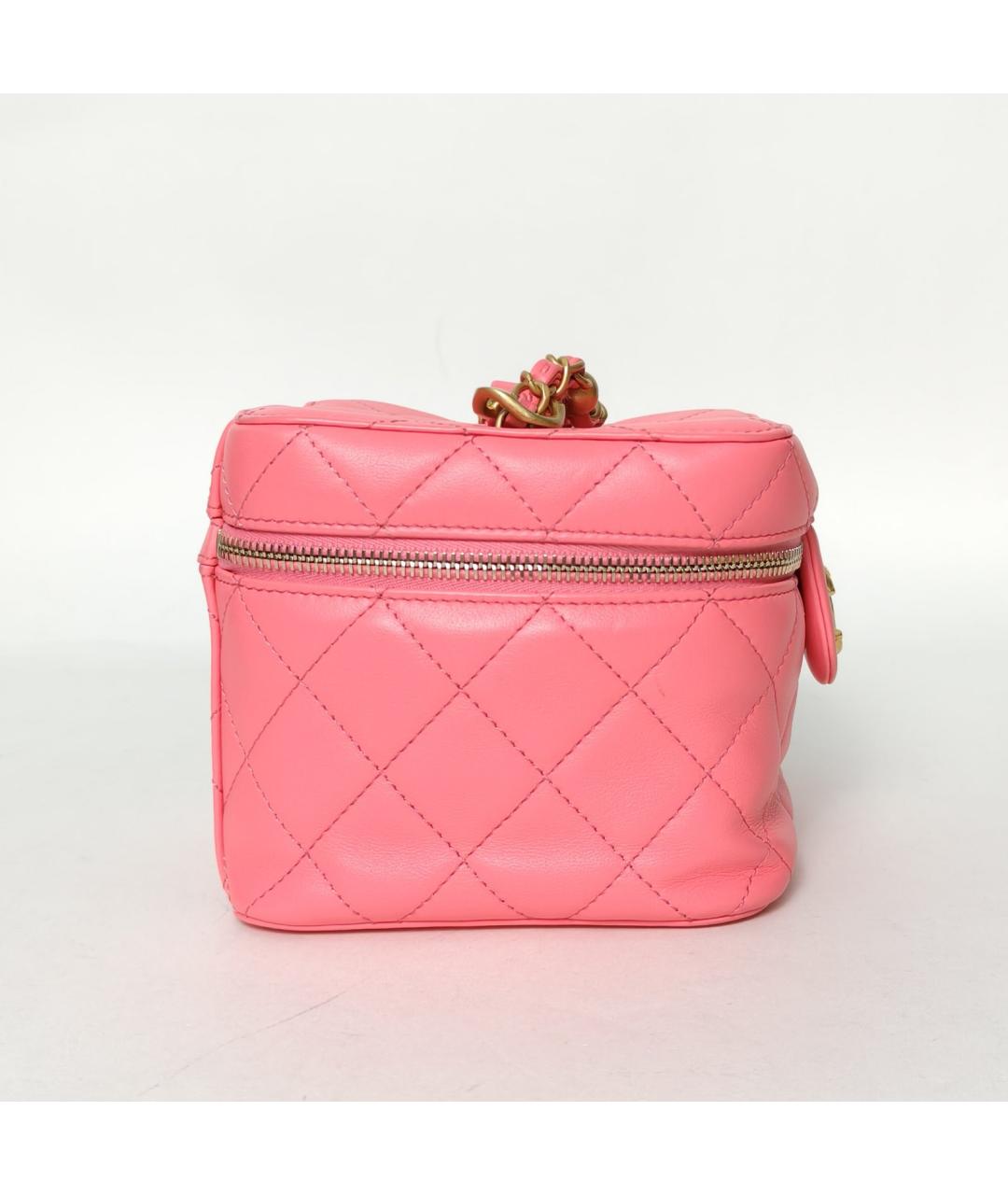CHANEL Розовая кожаная сумка через плечо, фото 5