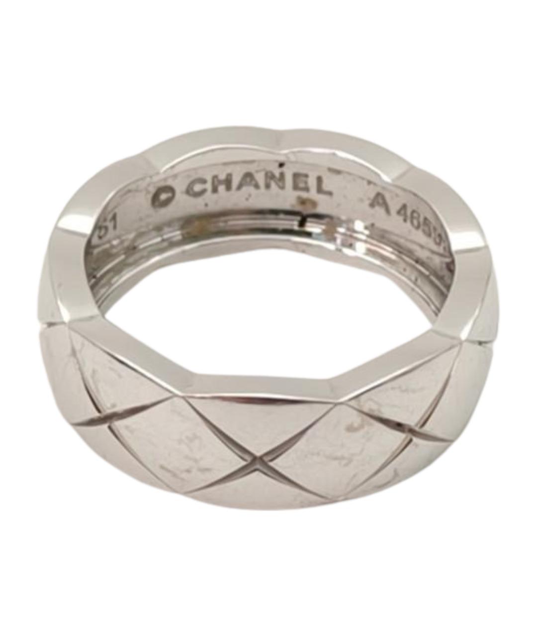 CHANEL Серебряное кольцо из белого золота, фото 1