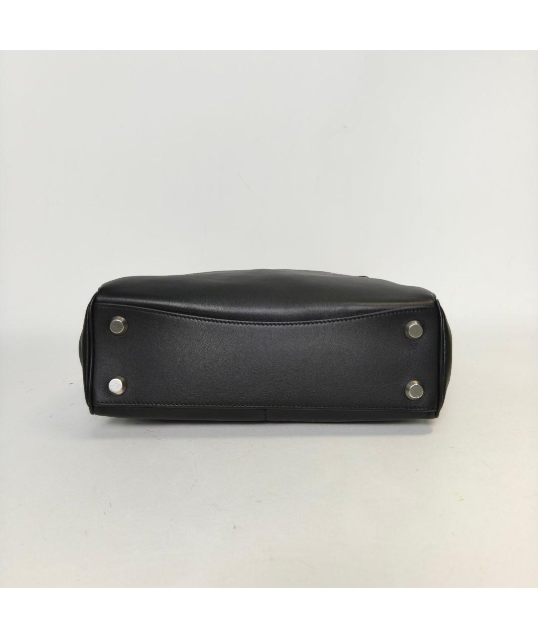 BALENCIAGA Черная кожаная сумка через плечо, фото 6