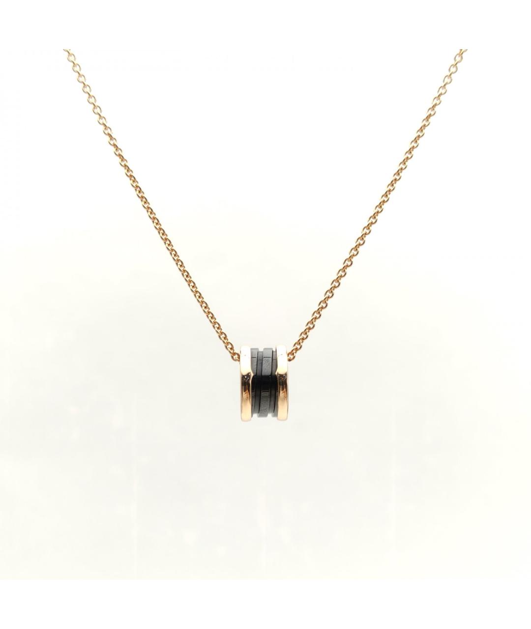 BVLGARI Черная подвеска из розового золота, фото 3