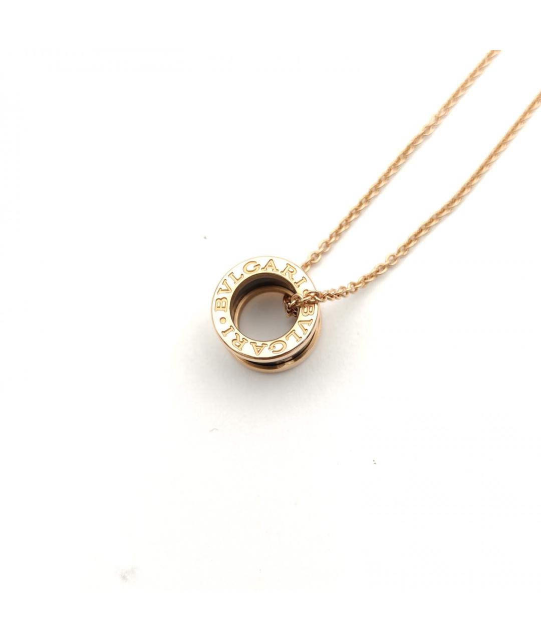 BVLGARI Черная подвеска из розового золота, фото 5