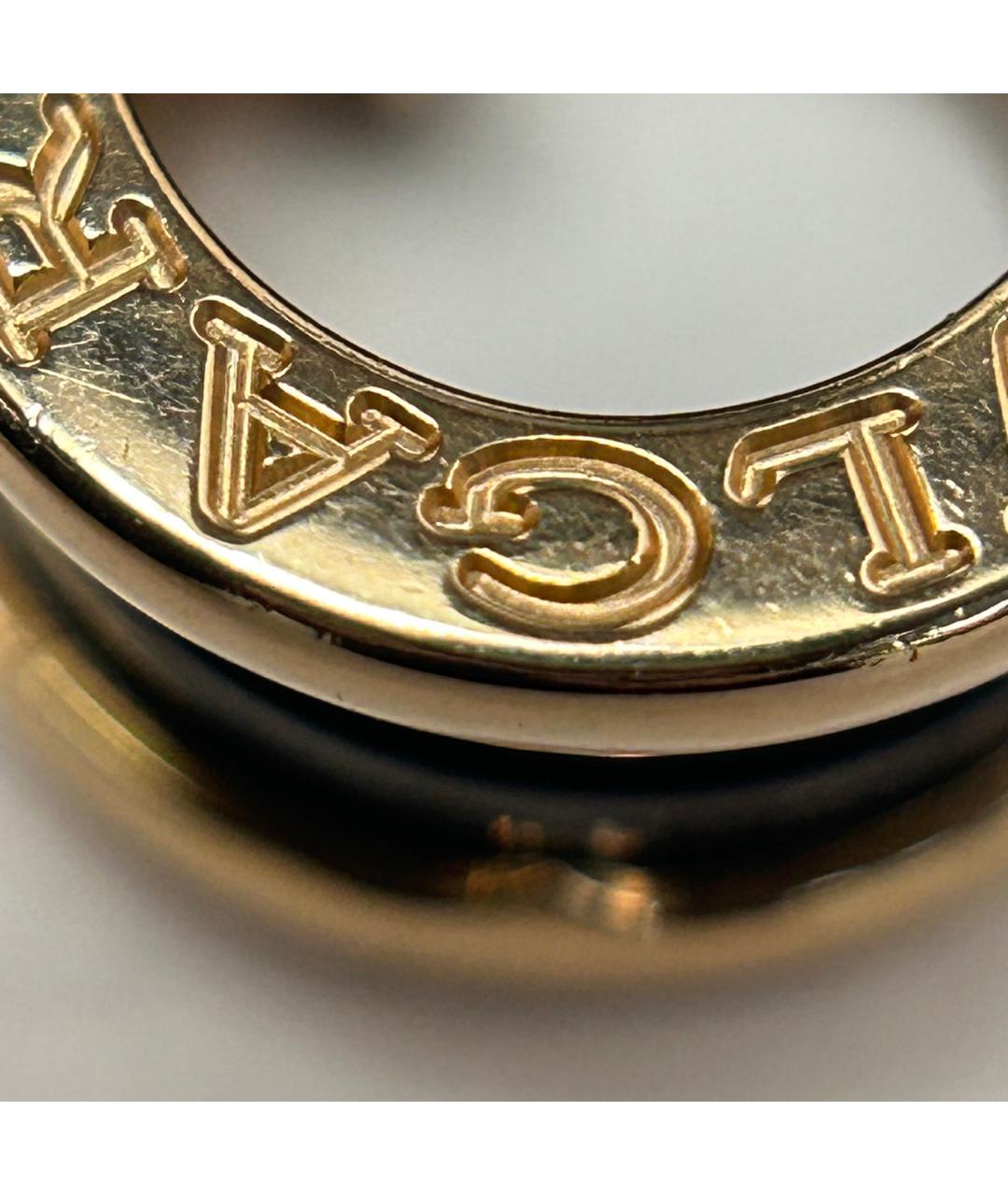 BVLGARI Черная подвеска из розового золота, фото 9