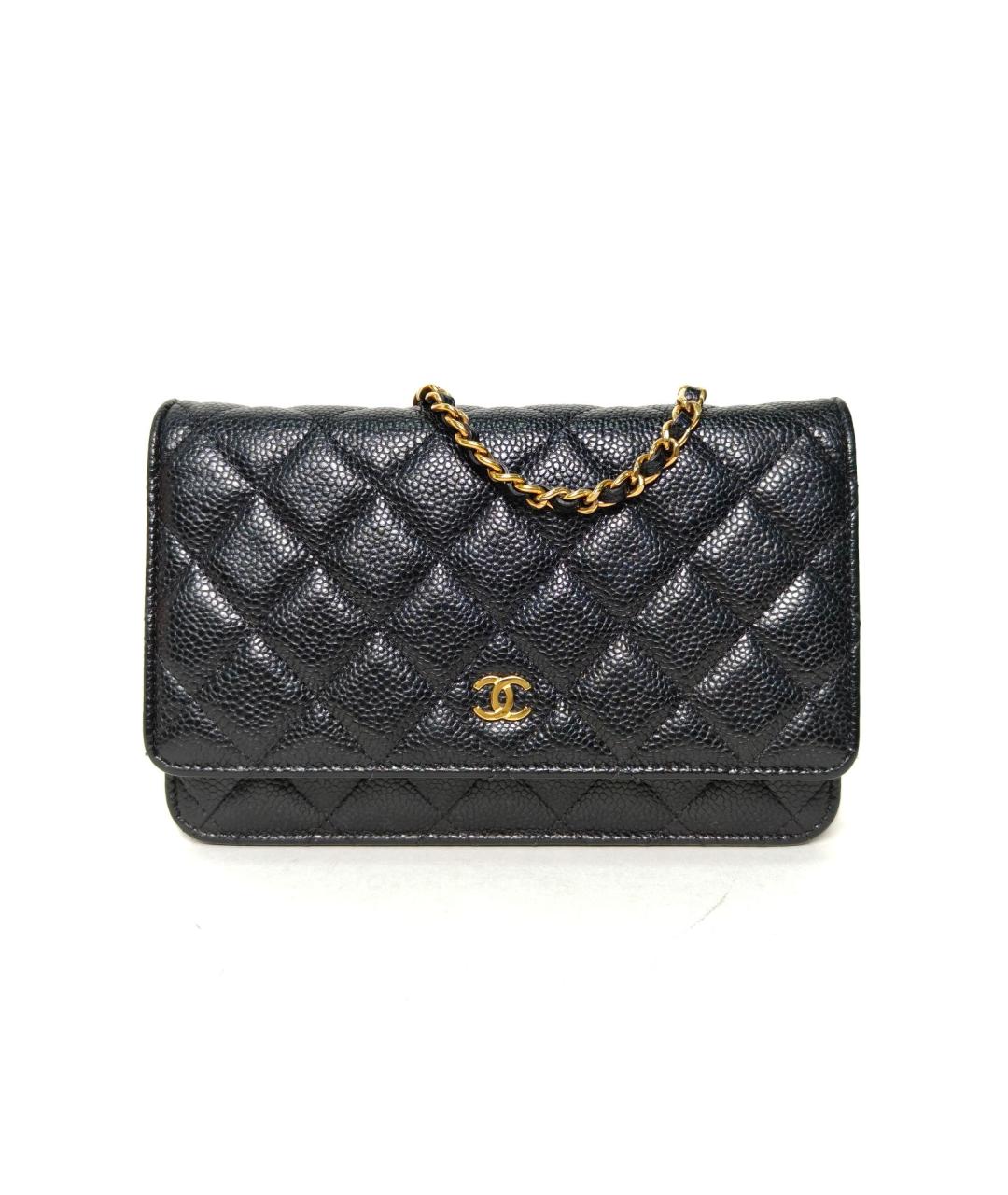 CHANEL Черная кожаная сумка через плечо, фото 2