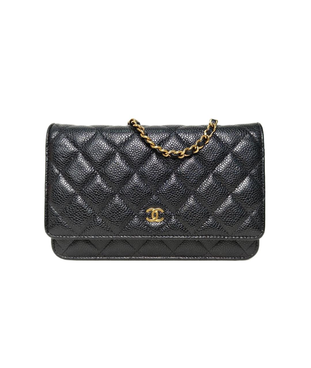 CHANEL Черная кожаная сумка через плечо, фото 10