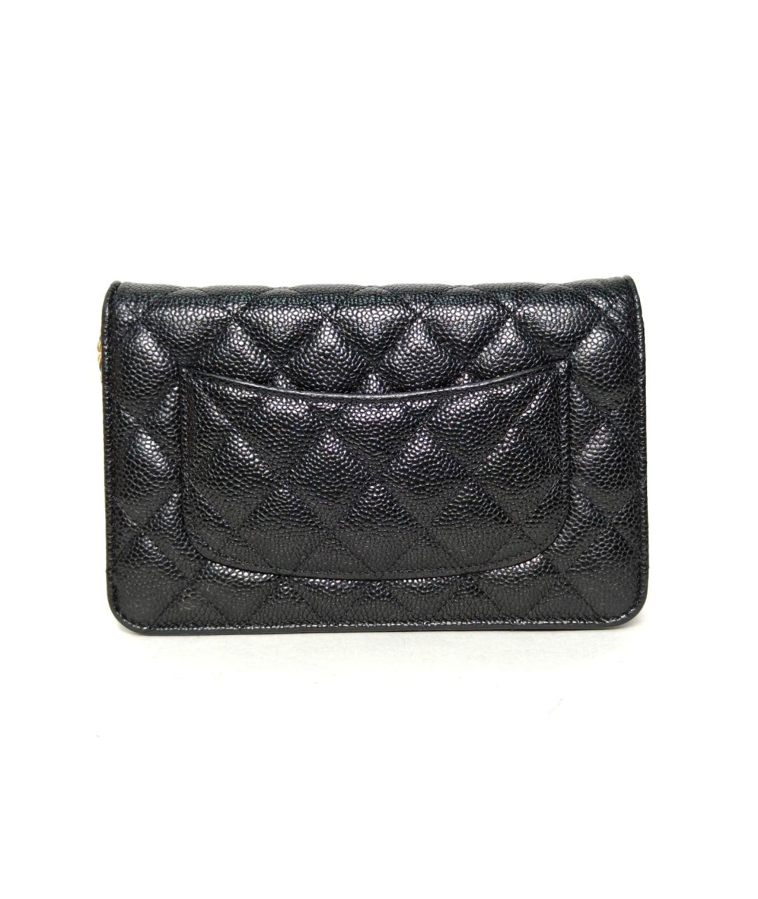 CHANEL Черная кожаная сумка через плечо, фото 4