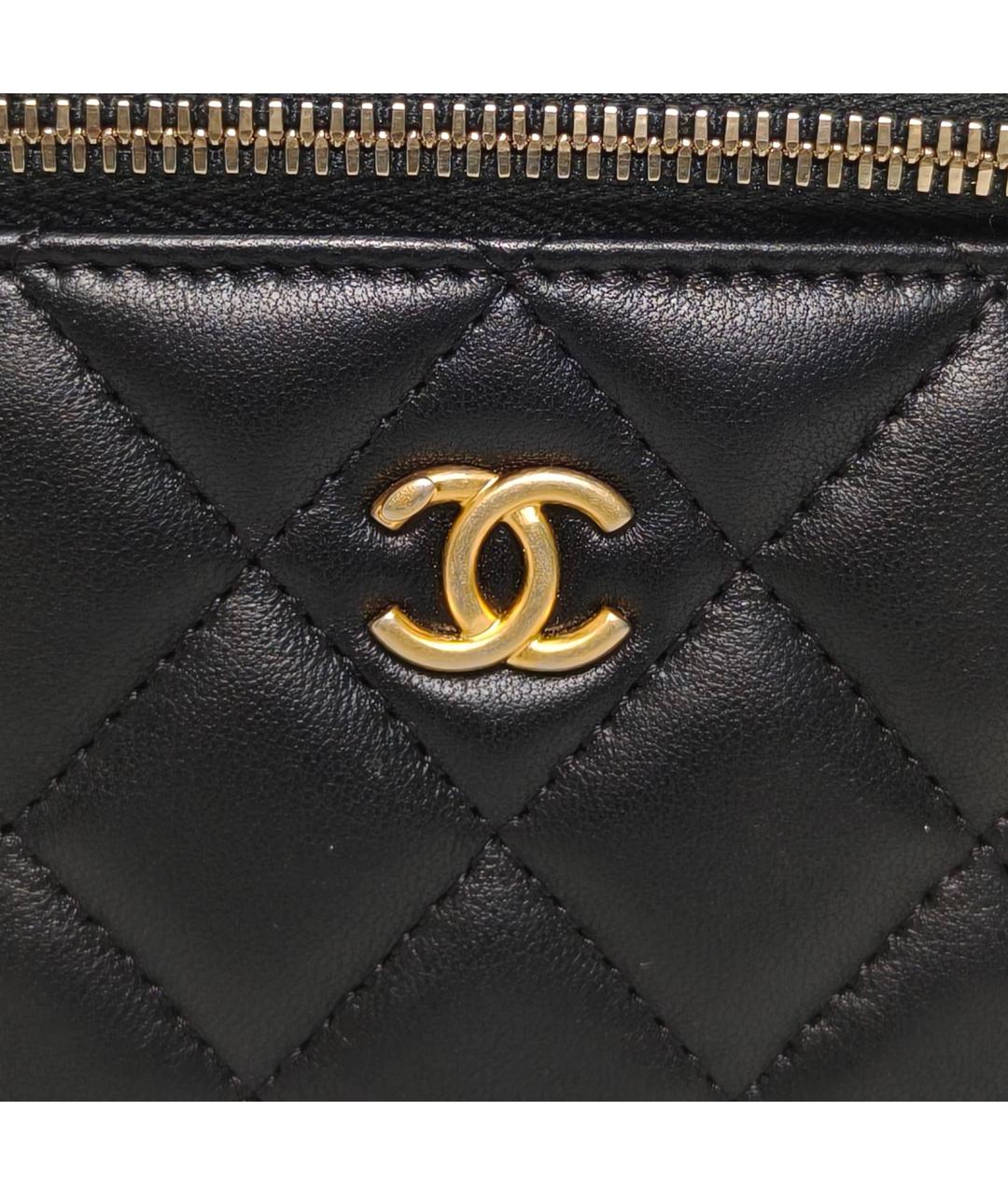 CHANEL Черная кожаная сумка через плечо, фото 7