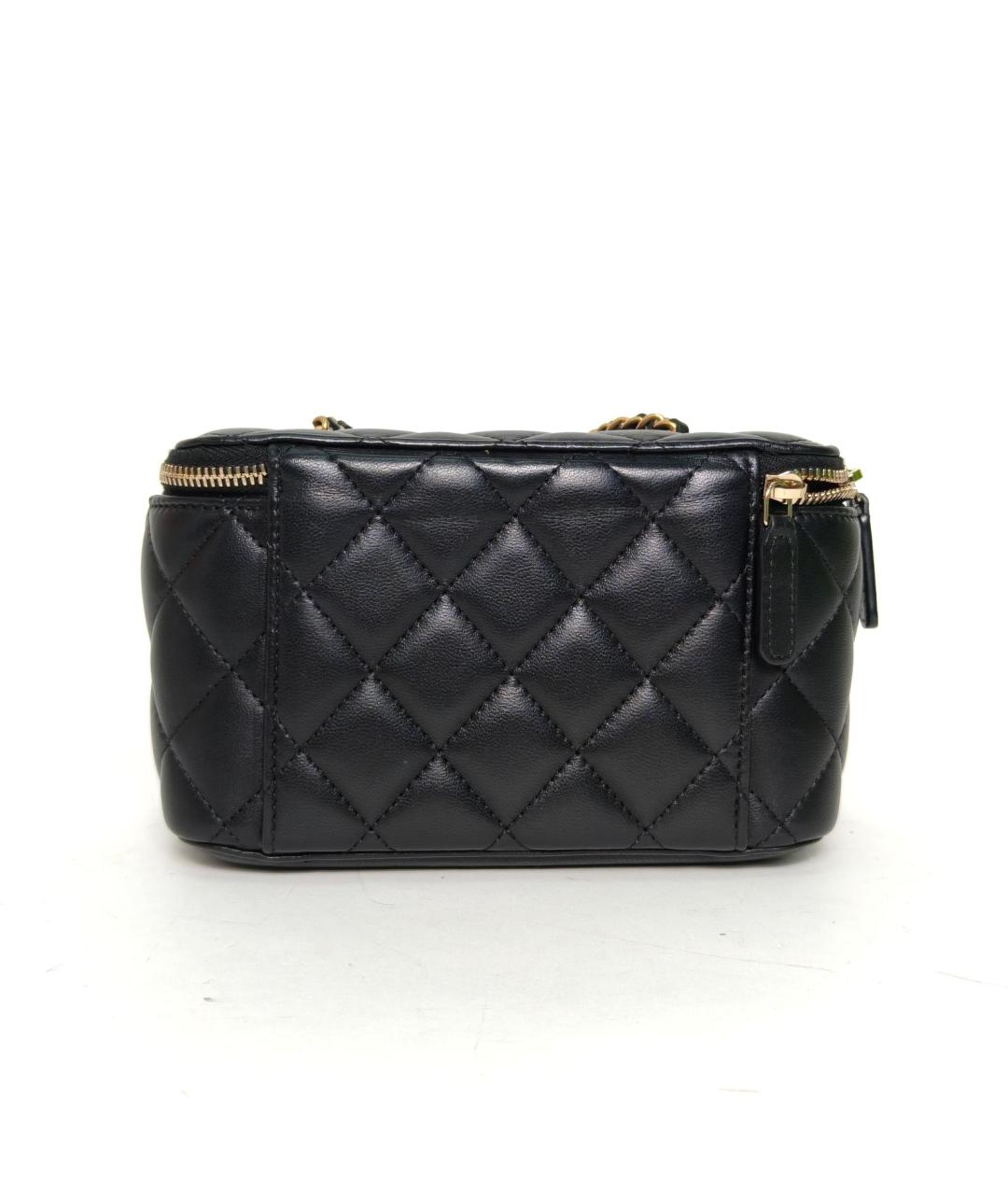 CHANEL Черная кожаная сумка через плечо, фото 4