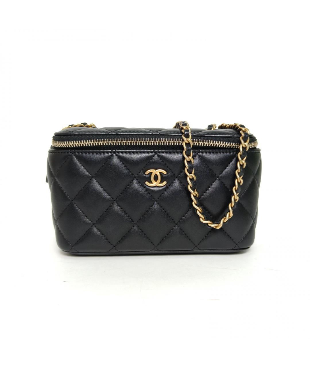 CHANEL Черная кожаная сумка через плечо, фото 2