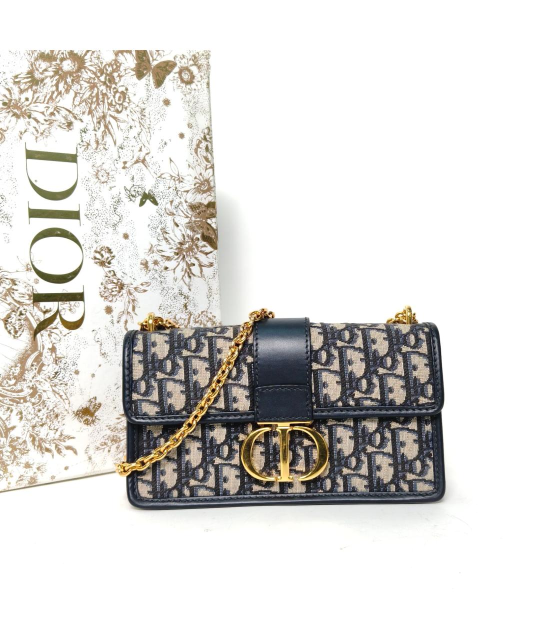 CHRISTIAN DIOR Синяя сумка через плечо, фото 9