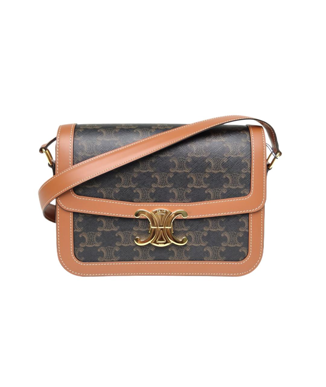 CELINE Коричневая сумка через плечо, фото 10