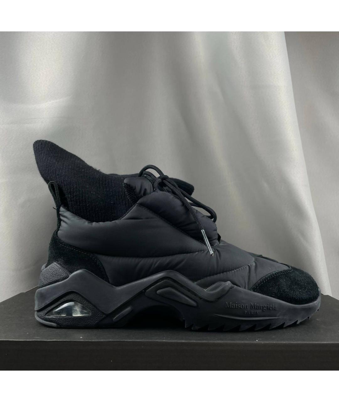 MAISON MARGIELA Черные высокие кроссовки / кеды, фото 7