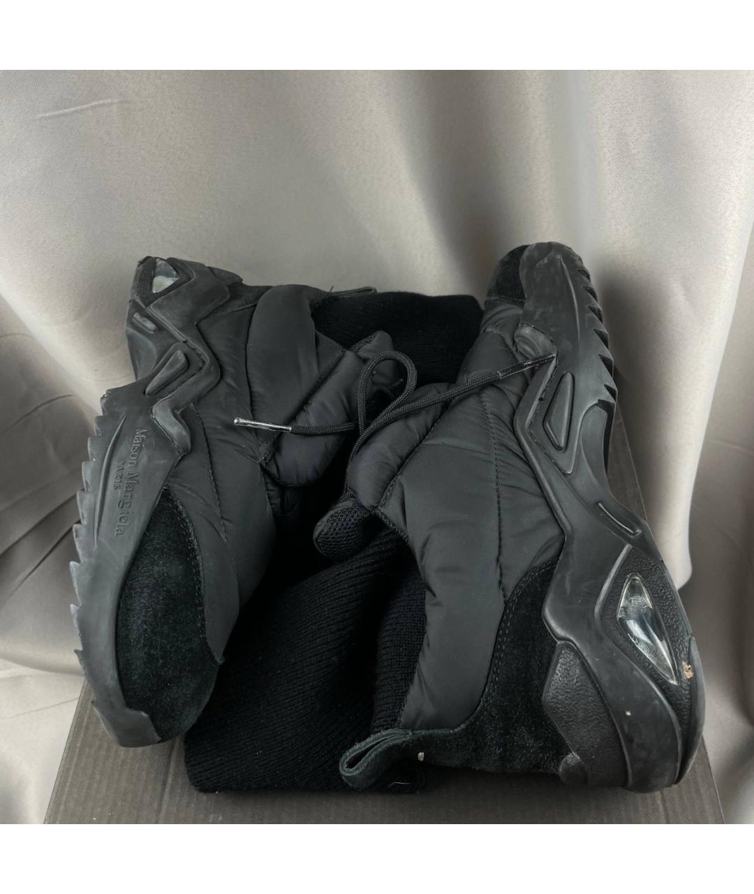 MAISON MARGIELA Черные высокие кроссовки / кеды, фото 3