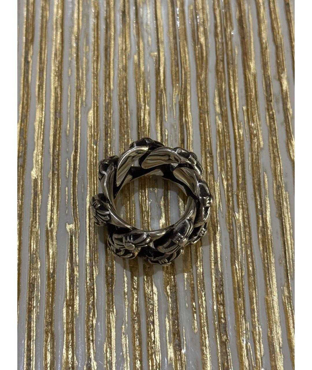 CHROME HEARTS Серое серебряное кольцо, фото 3