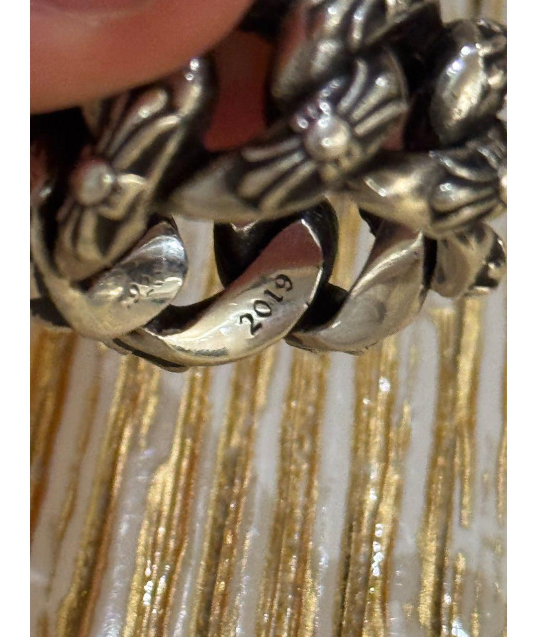 CHROME HEARTS Серое серебряное кольцо, фото 2