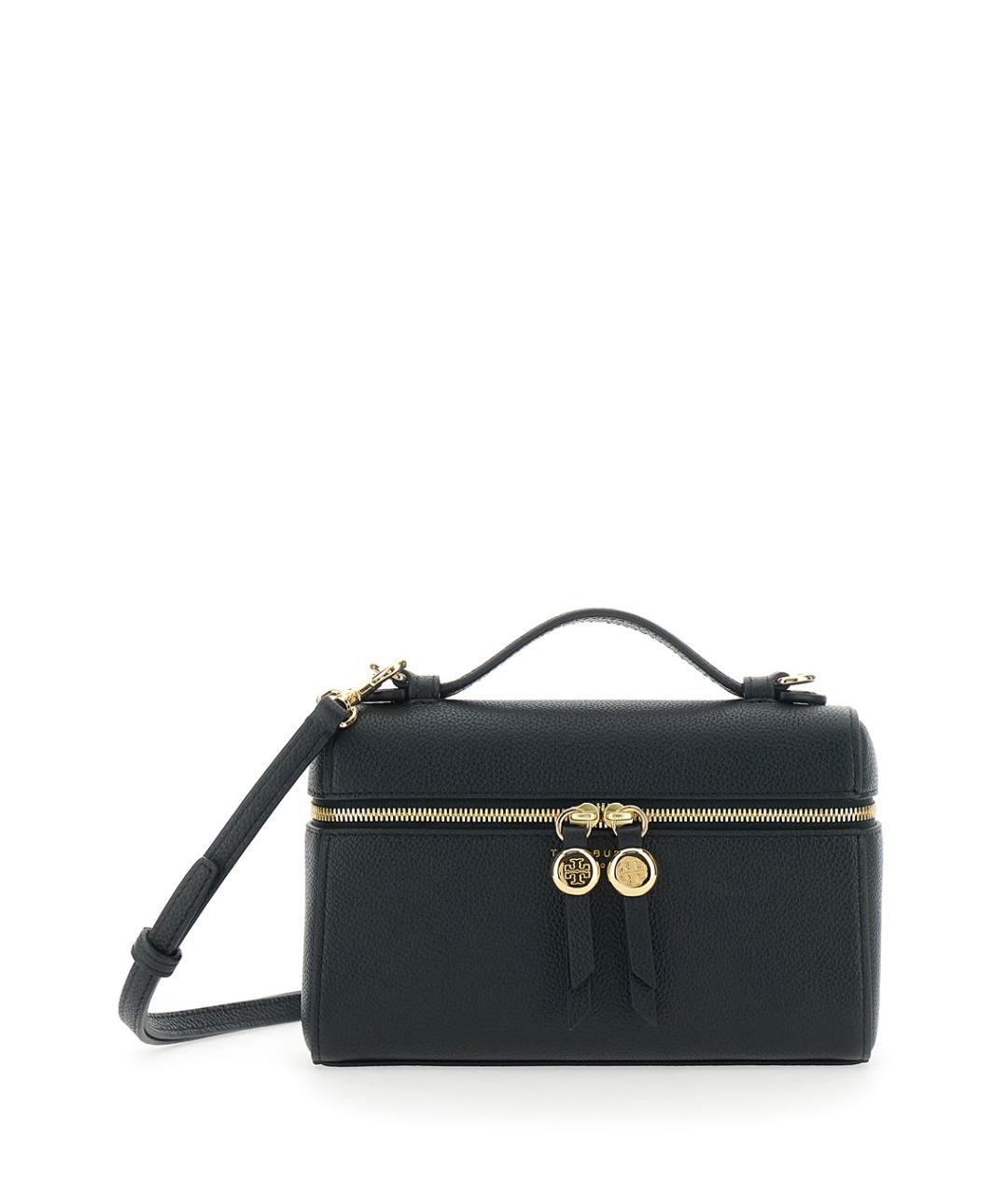 TORY BURCH Черная кожаная сумка через плечо, фото 1