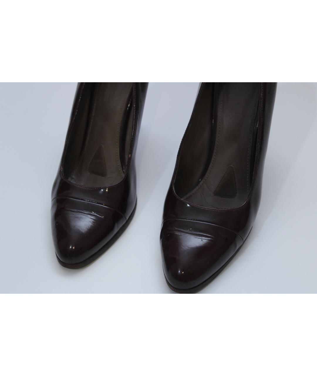 JIL SANDER Коричневые кожаные туфли, фото 4