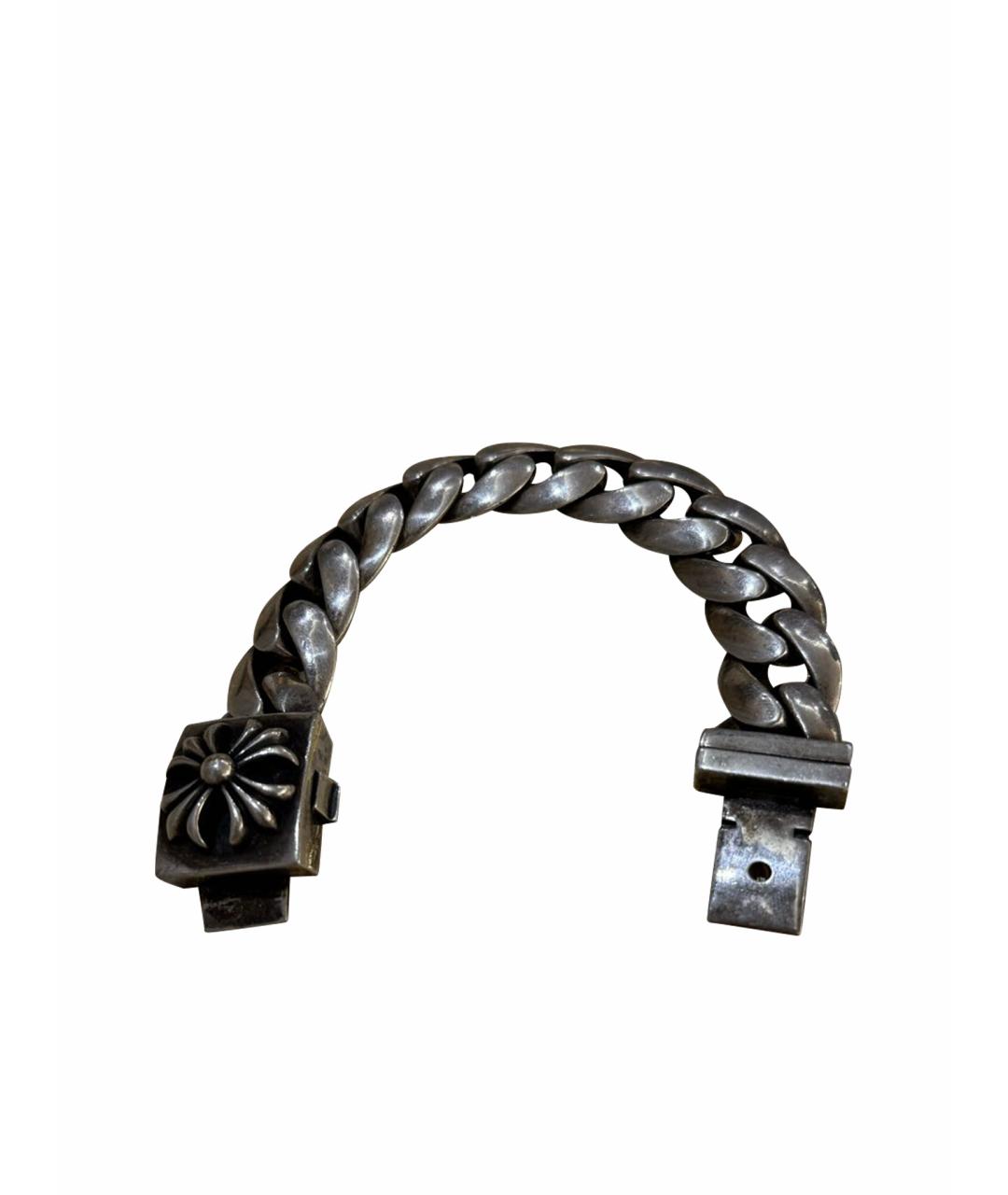 CHROME HEARTS Серый серебряный браслет, фото 1