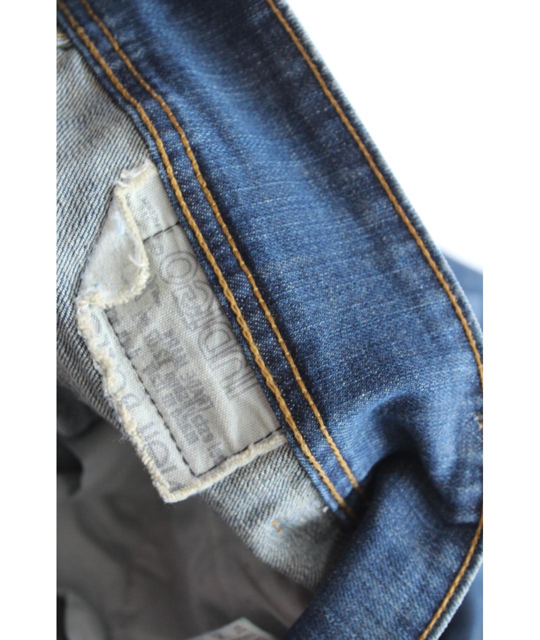 NEIL BARRETT Голубые хлопковые прямые джинсы, фото 8