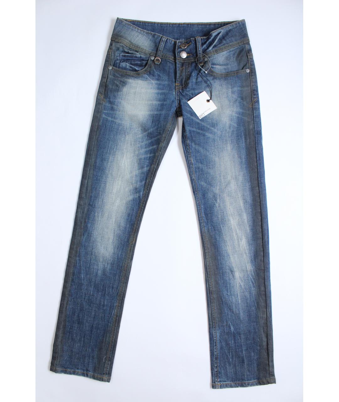 NEIL BARRETT Голубые хлопковые прямые джинсы, фото 2