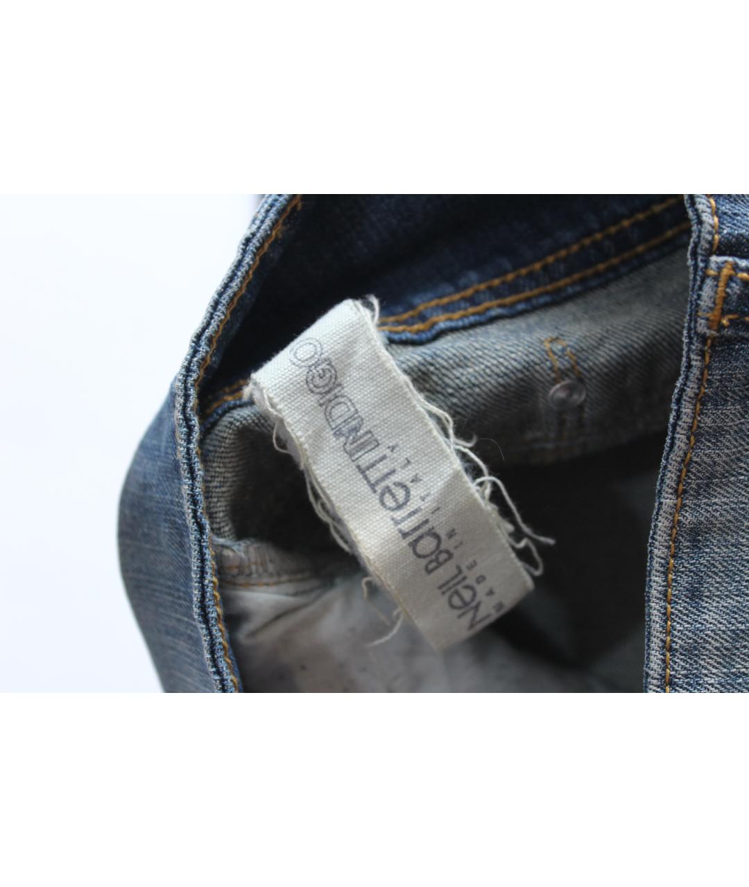 NEIL BARRETT Голубые хлопковые прямые джинсы, фото 7