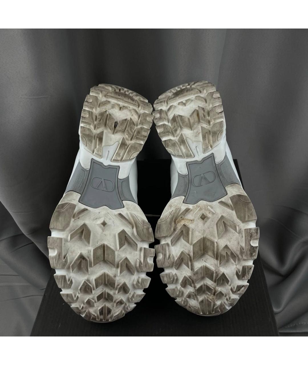 VALENTINO Белые текстильные высокие кроссовки / кеды, фото 5