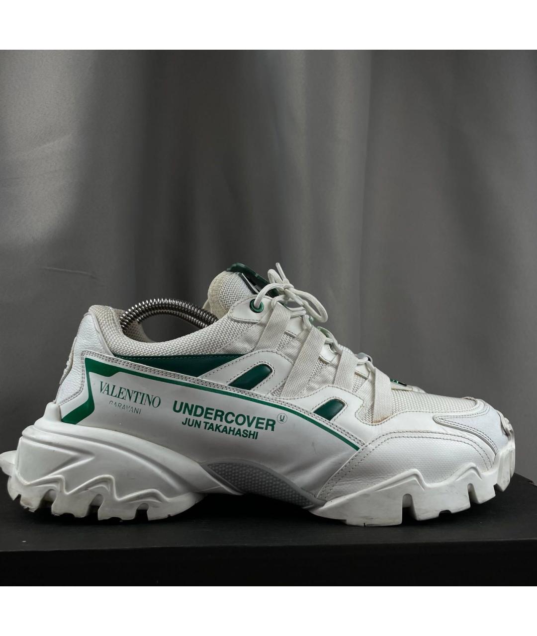 VALENTINO Белые текстильные высокие кроссовки / кеды, фото 9