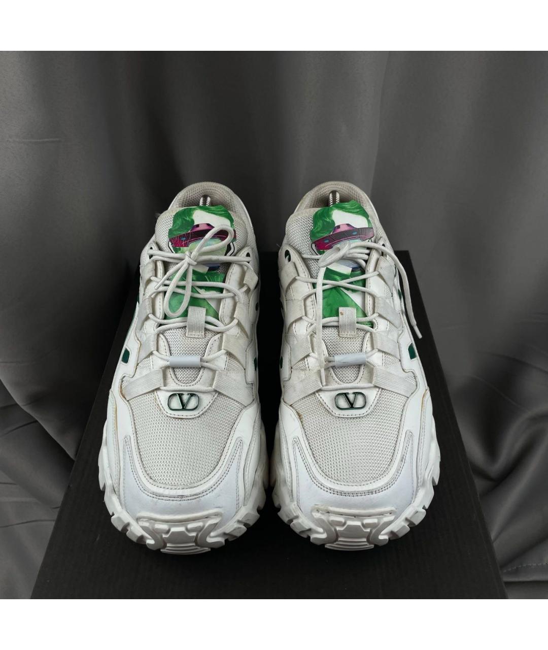 VALENTINO Белые текстильные высокие кроссовки / кеды, фото 2