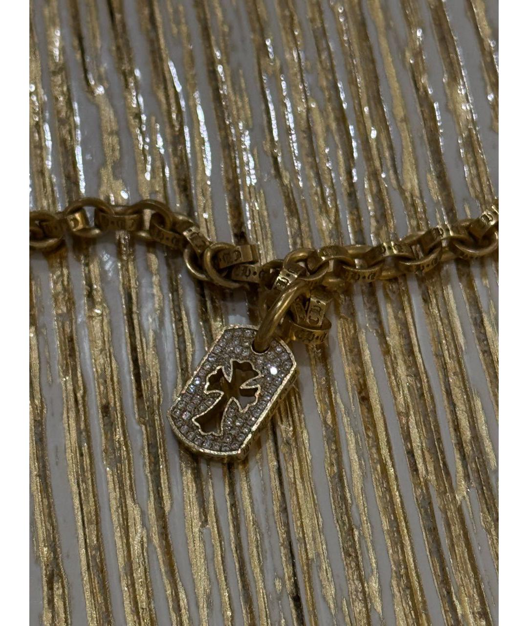 CHROME HEARTS Золотая цепочка/подвеска из желтого золота, фото 3