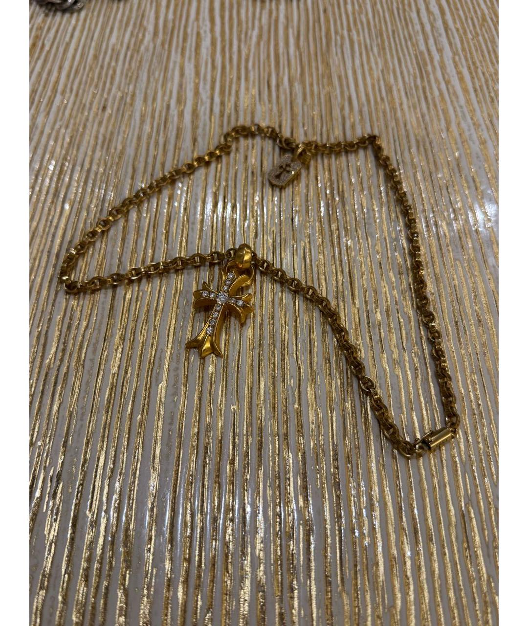 CHROME HEARTS Золотая цепочка/подвеска из желтого золота, фото 5