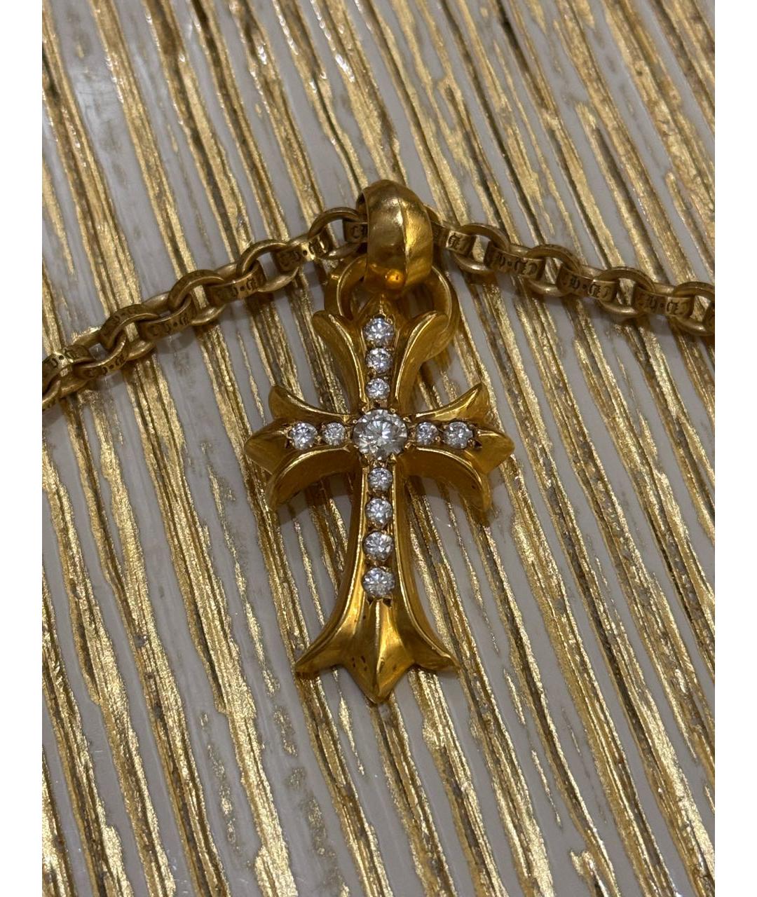 CHROME HEARTS Золотая цепочка/подвеска из желтого золота, фото 2