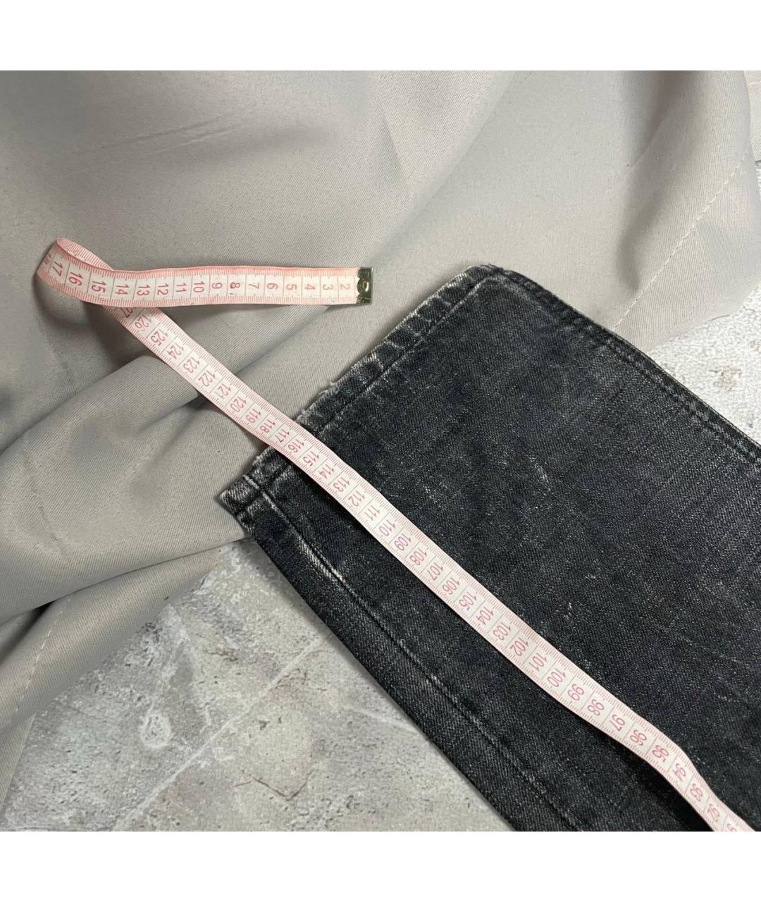 DOLCE&GABBANA Антрацитовые хлопковые джинсы, фото 7