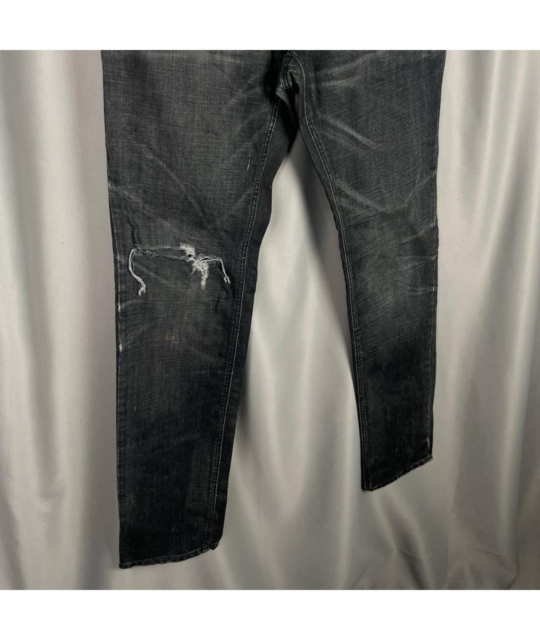 DOLCE&GABBANA Антрацитовые хлопковые джинсы, фото 4