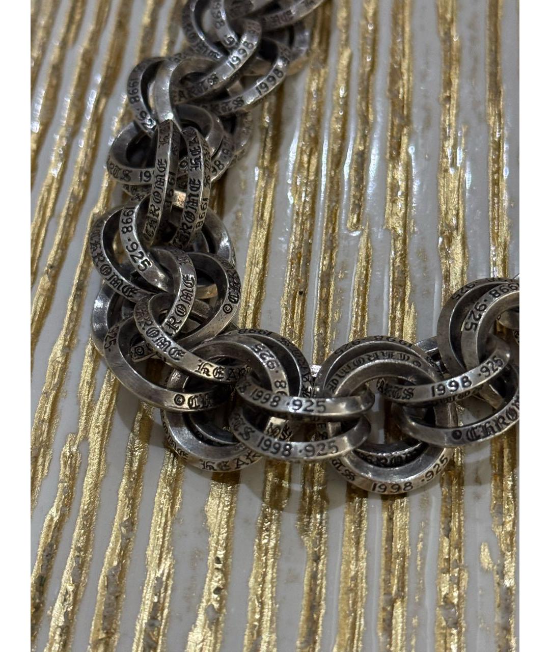 CHROME HEARTS Серая серебряная цепочка/подвеска, фото 3