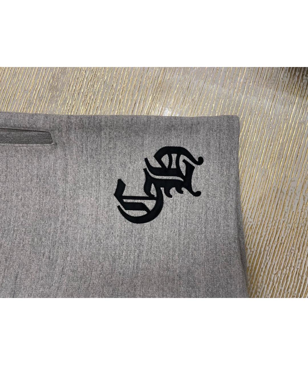 CHROME HEARTS Серые хлопковые шорты, фото 2