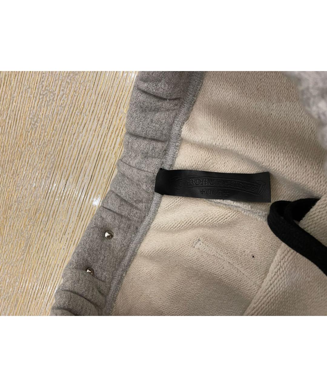 CHROME HEARTS Серые хлопковые шорты, фото 3