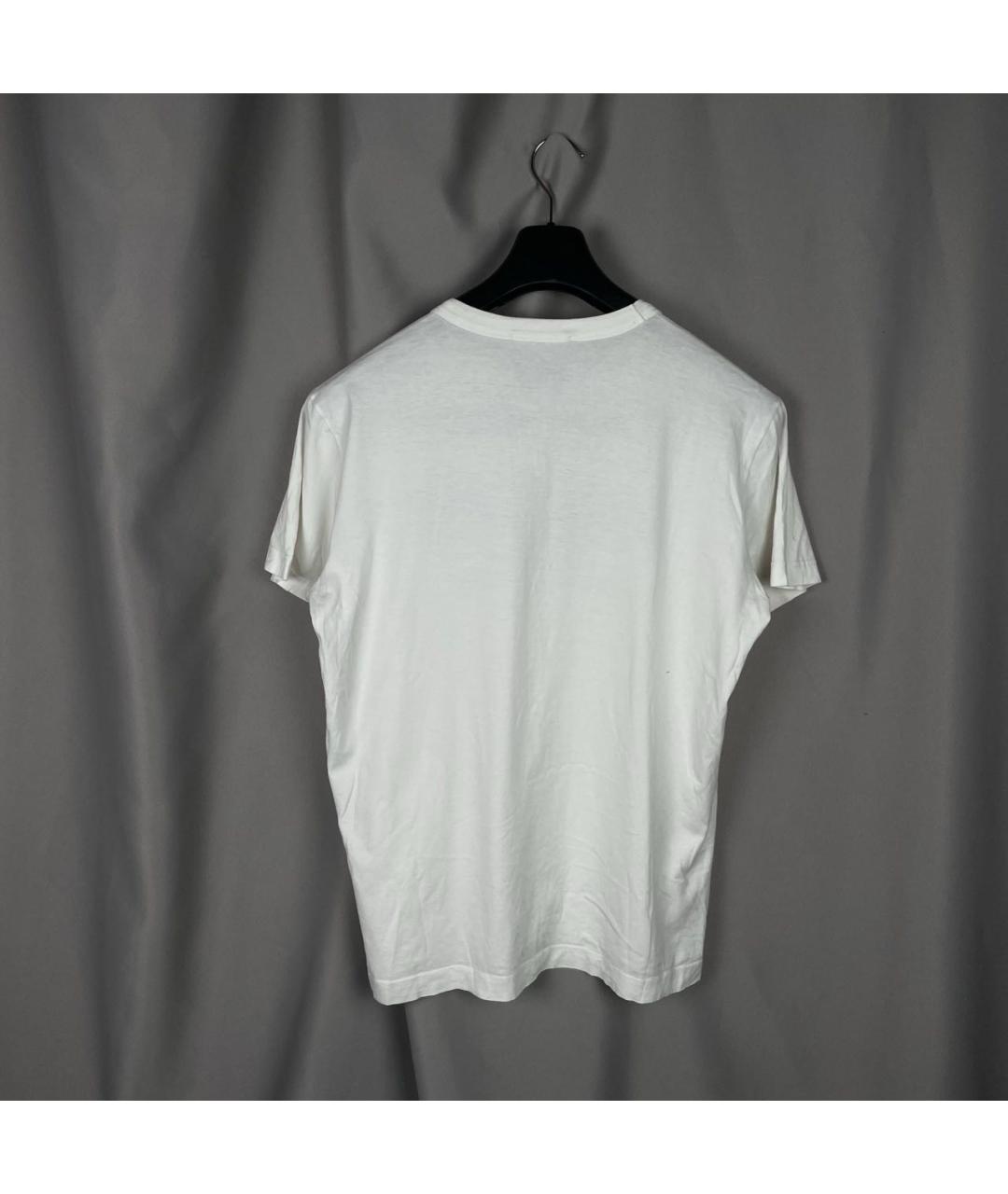 DOLCE&GABBANA Белая хлопковая футболка, фото 2