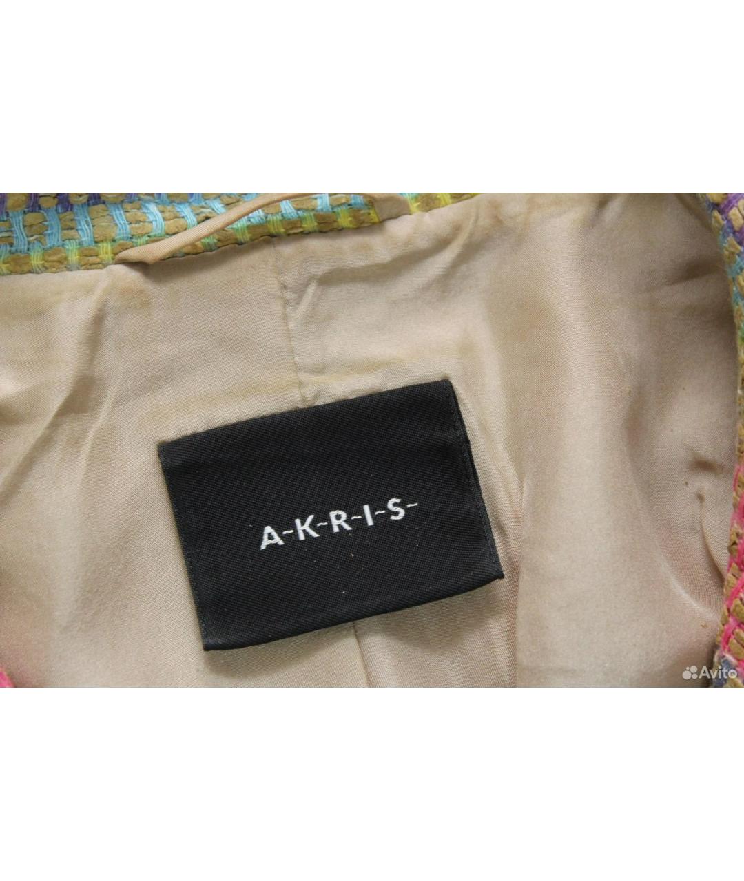 AKRIS Мульти льняной жакет/пиджак, фото 6