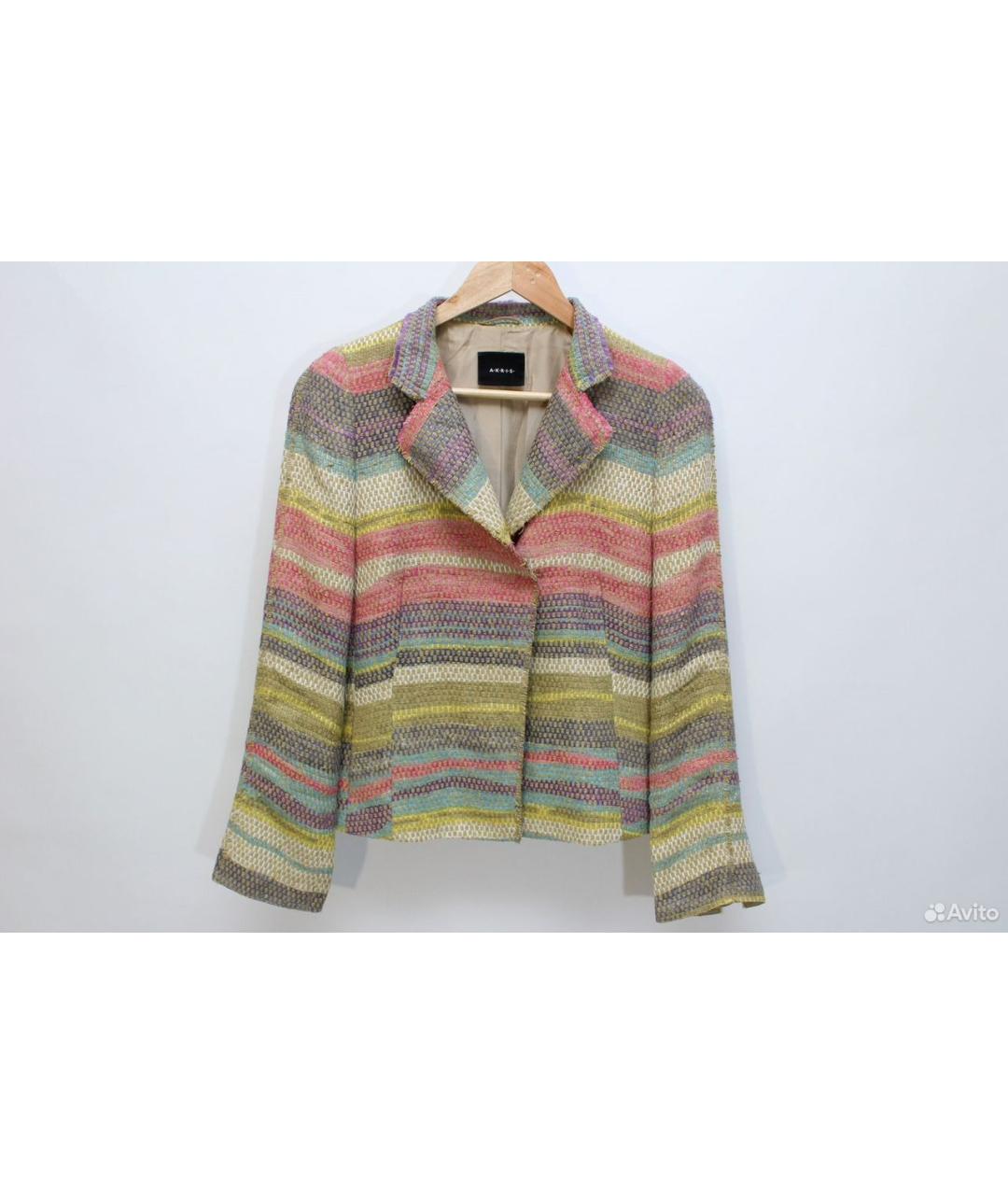 AKRIS Мульти льняной жакет/пиджак, фото 10