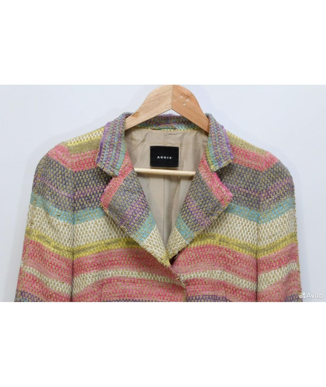 AKRIS Мульти льняной жакет/пиджак, фото 2