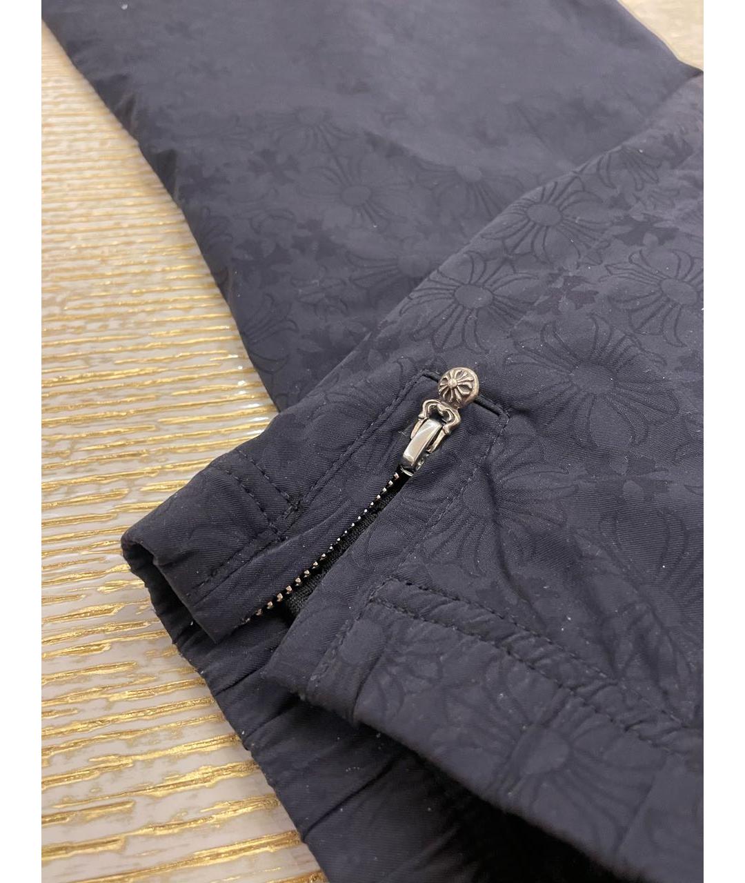 CHROME HEARTS Темно-синие классические брюки, фото 3