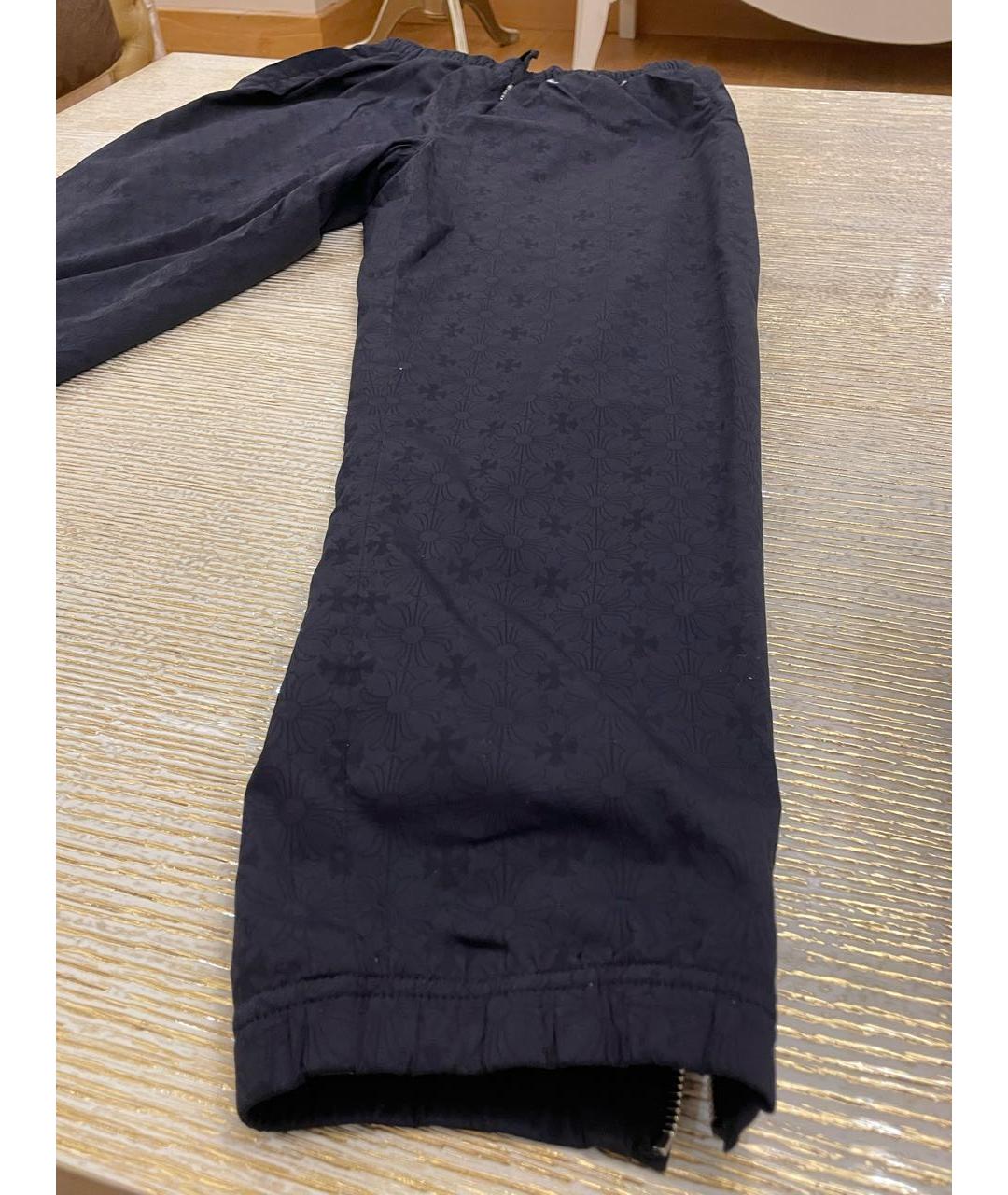 CHROME HEARTS Темно-синие классические брюки, фото 2