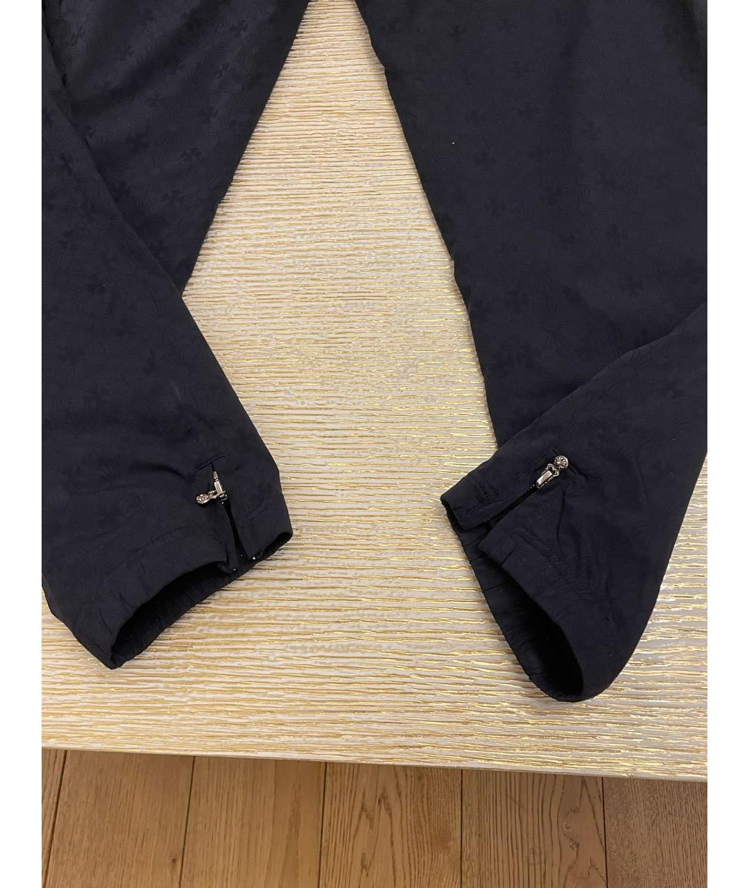 CHROME HEARTS Темно-синие классические брюки, фото 4