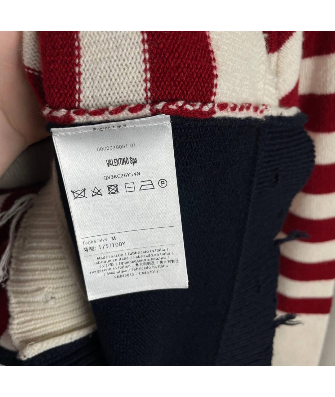 VALENTINO Мульти хлопковый джемпер / свитер, фото 4