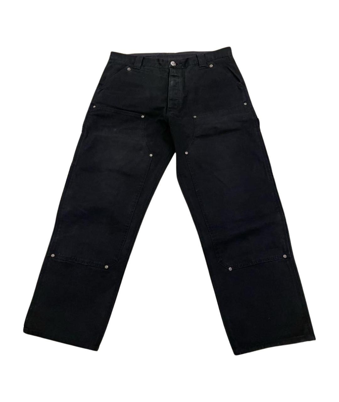 CHROME HEARTS Черные прямые джинсы, фото 1