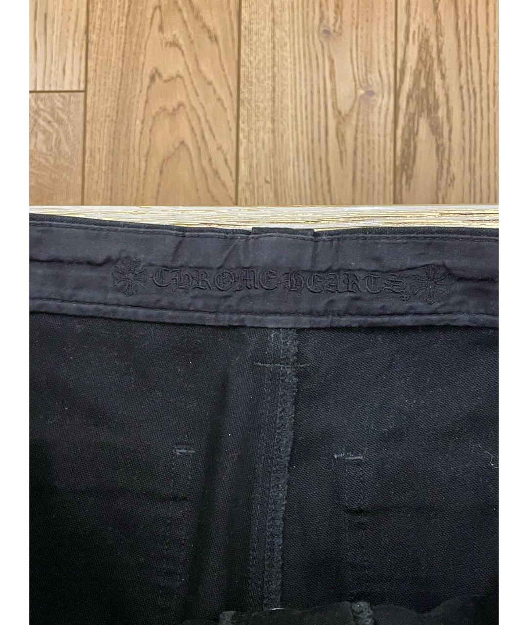 CHROME HEARTS Черные прямые джинсы, фото 3