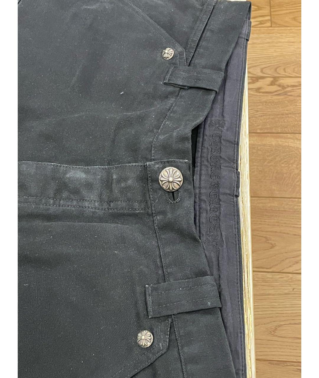 CHROME HEARTS Черные прямые джинсы, фото 4